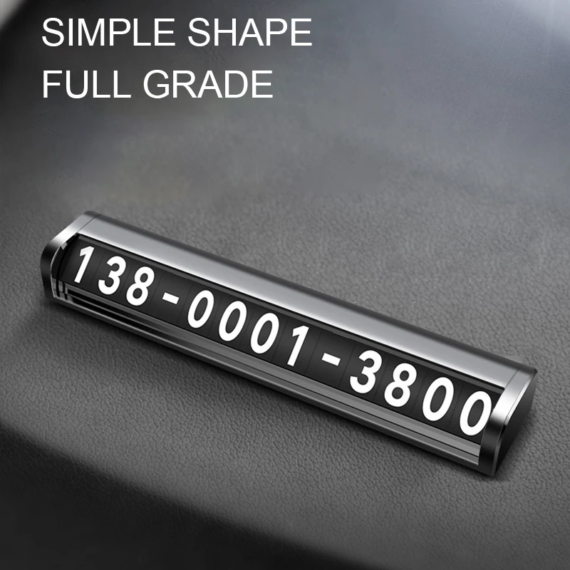 Luminous Car Temporary Parking Card Phone Number Card Plate Telephone