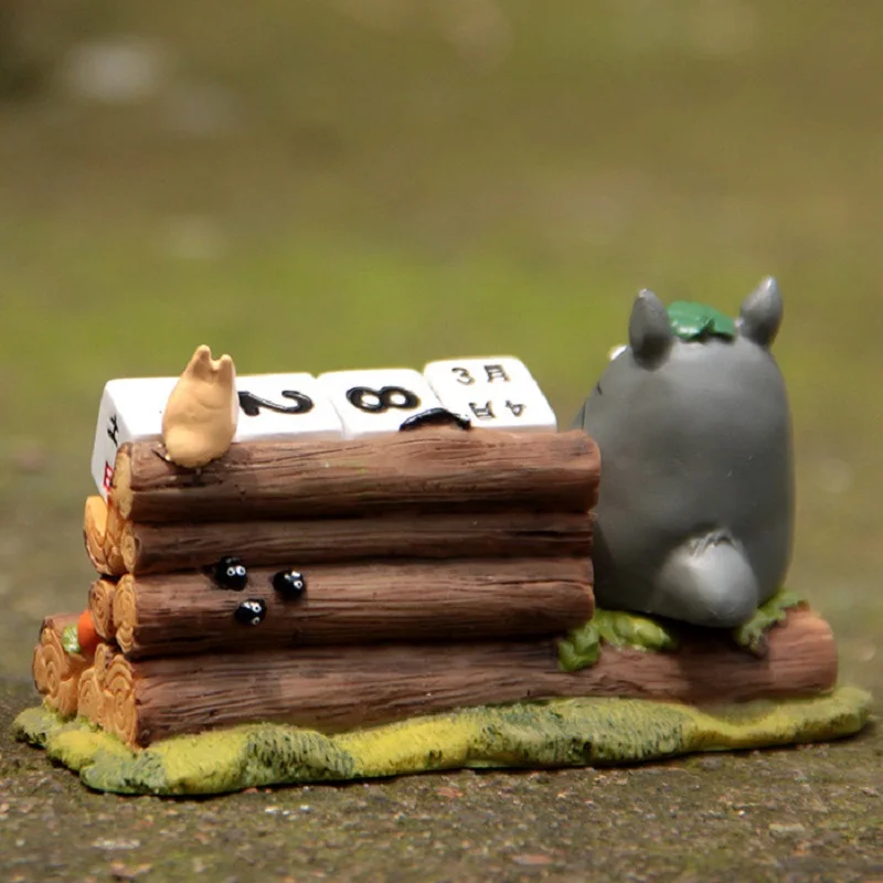 Студия Ghibli miyazaki totoro милый календарь totoro Смола экшн Коллекция игрушечных фигурок модель игрушки для детей рождественские подарки