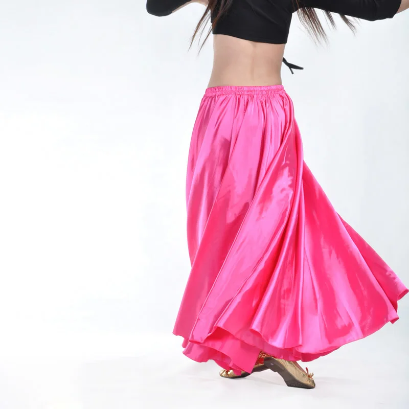 Шифоновая юбка для танца живота для женщин дешевый костюм для танца живота цыганские юбки распродажа женское платье для танца живота - Цвет: Rose Red