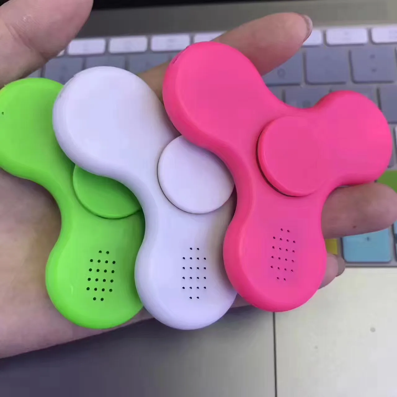 Bluetooth Speaker Finger Fidget Music Spinner with luminous led lights Antistress hand skinner toy for Kid Adult Christmas gift |