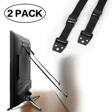 2 pack baby safety Anti-Tip Straps for Flat Screen TVs and Furniture TV wall strap plastic lock