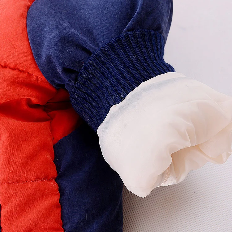 Baby Cute Beer Winter Down Clothing Set Boy Girl Hooded Jacket Coat Pants Popular Clothes Red Blue Orange Size 2 3 4 Years Old (6)