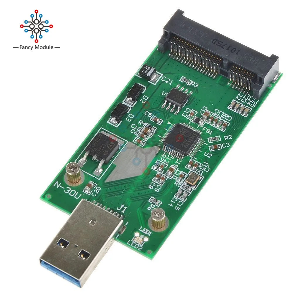 USB 3,0 для Mini PCIE mSATA SSD Внешний адаптер mSATA для USB 3,0 SSD конвертер