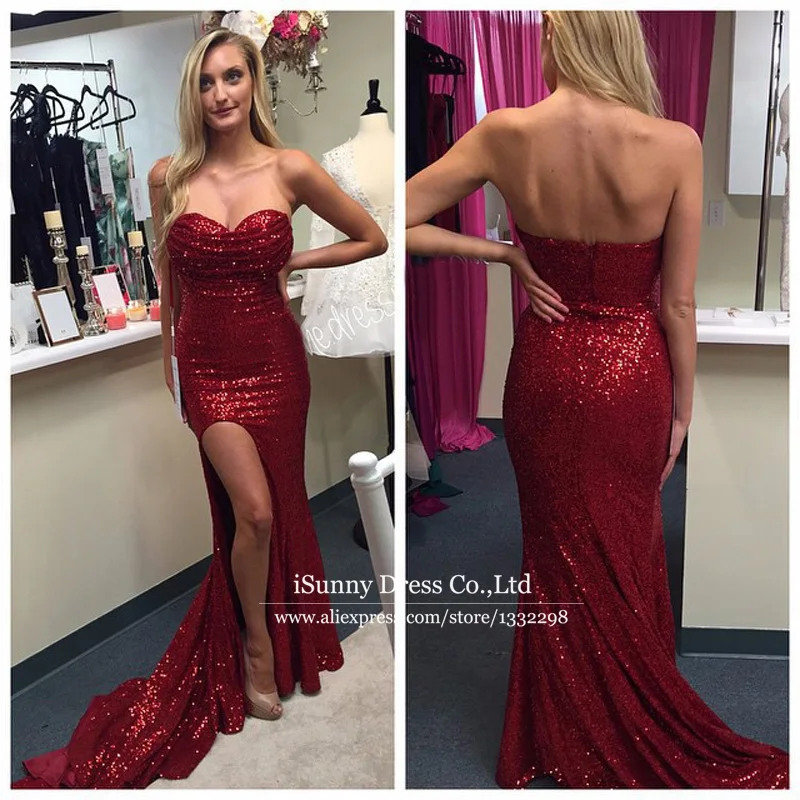 Red sequin dresses 2017 Red sequin dresses 2017