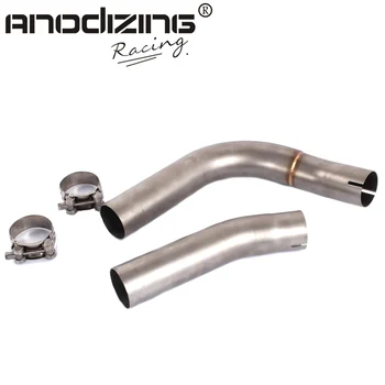 

Motorcycle Exhaust Middle Pipe Round Muffler for YAMAHA R1 2009-2014 without exhaust Slip-On