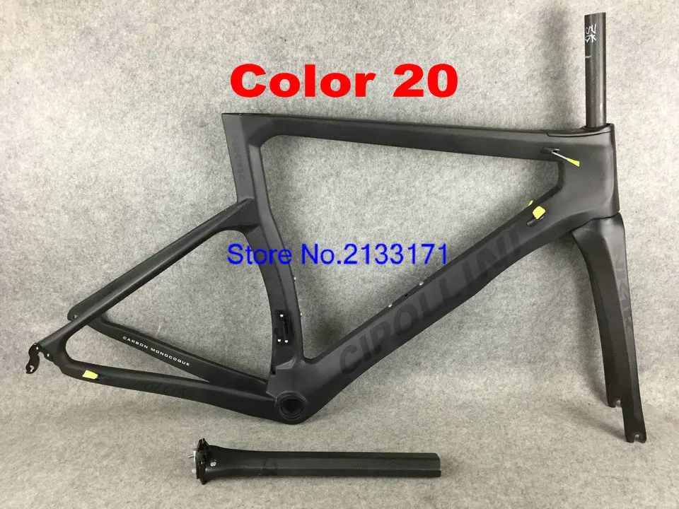 Sale T1100 Carbon Road Frame set 2019 Cipollini NK1K Carbon Road Bike Frames 3k or 1k carbon bicycle framework 22