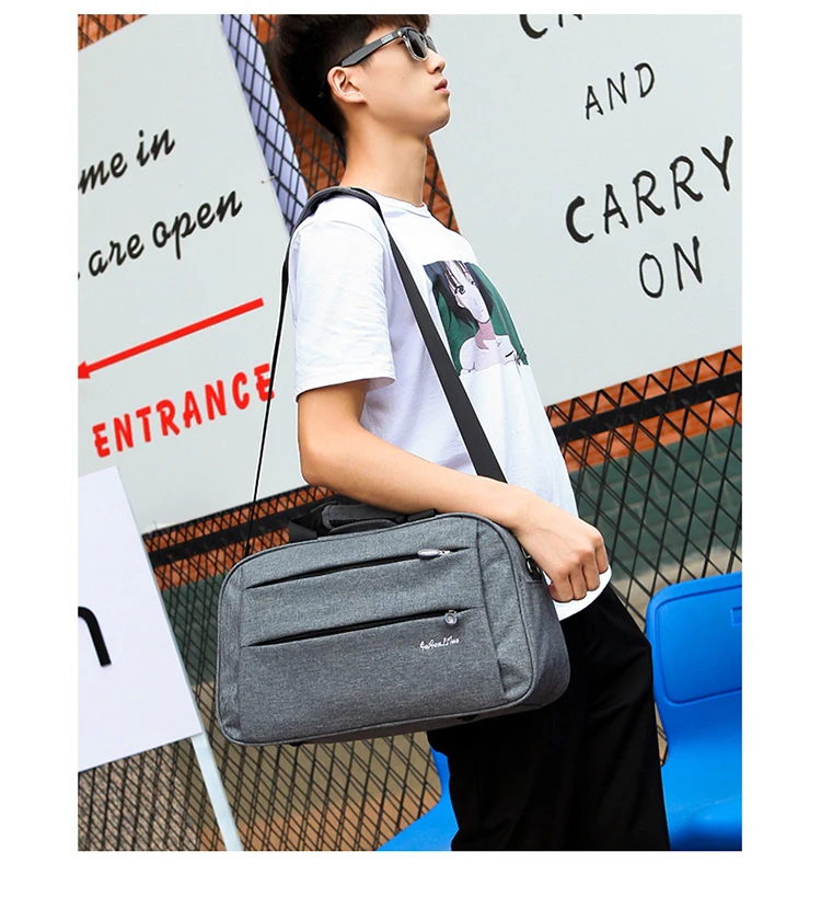Высококачественная нейлоновая повседневная мужская дорожная сумка, мужская сумка через плечо, дорожная сумка, большая вместительность, унисекс, модная дорожная сумка, упаковка кубиков