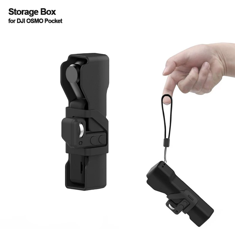 

DJI OSMO Pocket Case Portable Storage Bag Buckle Box Osmo Pocket Controller Wheel Protective Cover Case w/ Sling Strap Lanyard