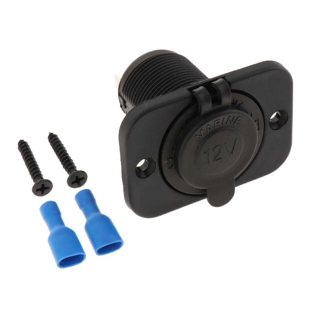 12V 24V Car Motorcycle Boat Cigarette Lighter Socket Power Charger Panel
