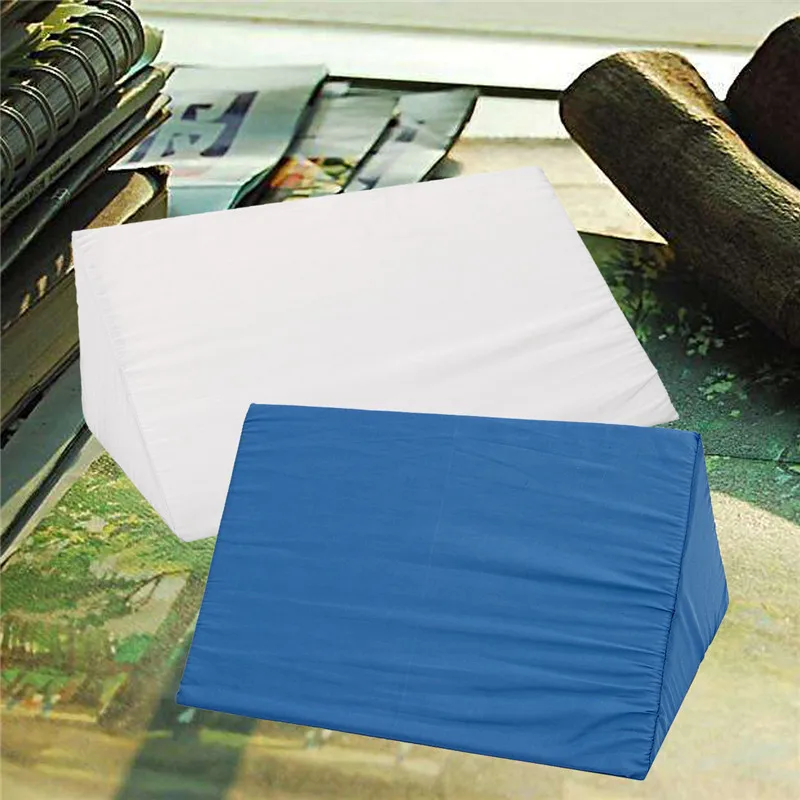 

Orthopedic Acid Reflux Bed Wedge Pillow Sponge Cotton Back Leg Elevation Cushion Pad Bedding Zipper Pillow Large Size