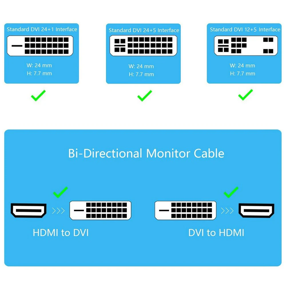 Pro HDMI к DVI-I 24+ 5 кабель M/F Male-Female видео адаптер Шнур для ПК HDTV Горячий