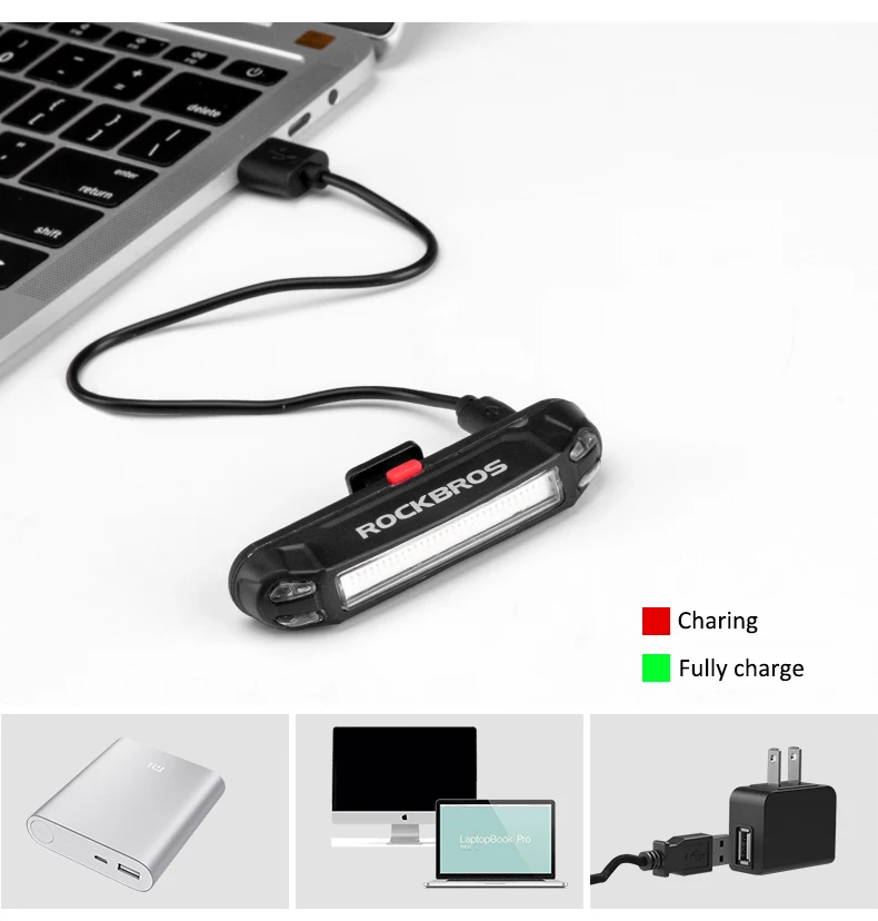 frente lâmpada mtb rode ciclismo 400lm usb