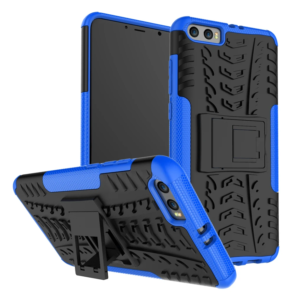 

High Quality 2 in 1 Luxury Heavy Rugged Hybrid TPU Silicon+Hard PC Phone back Case For Xiaomi 6plus Stand Cover with kickstand