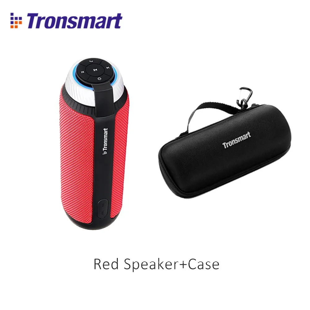 Tronsmart T6 Bluetooth 4,1 мини динамик USB беспроводной Саундбар аудио приемник портативный динамик s AUX для музыки MP3 плеер - Цвет: Red add Case