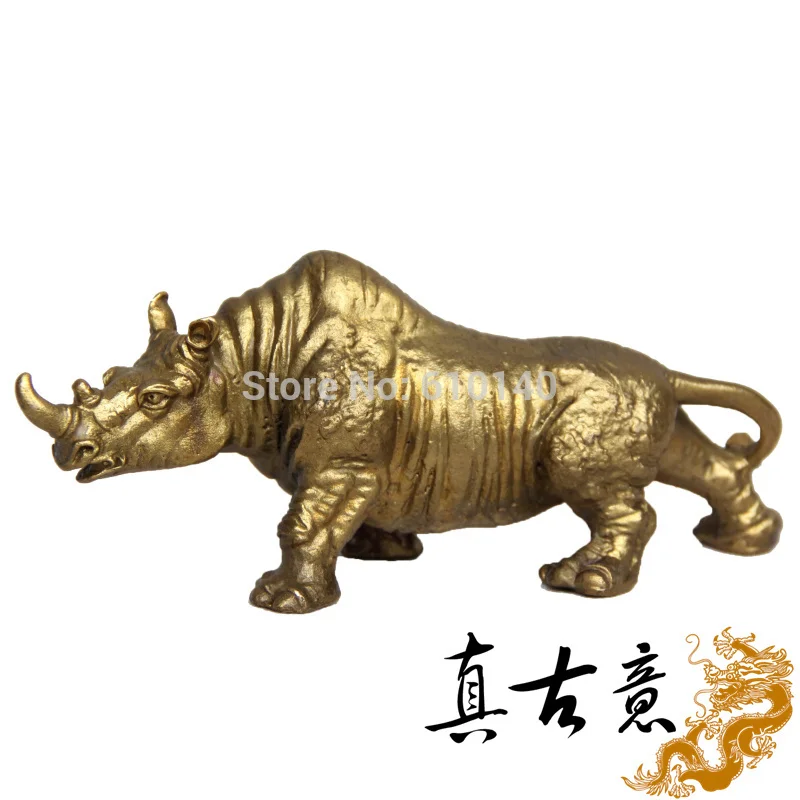 

Copper rhino bull super suction fiscal Cai Feng Shui ornaments home decor crafts furnishings