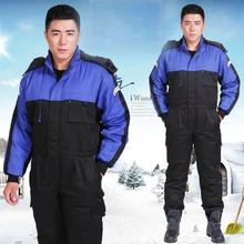 Модная Рабочая Униформа Мужская защитная Рабочая одежда зимняя теплая непродуваемая Куртка комбинезоны, M/L/XL/XXL/XXXL/XXXXL Размер
