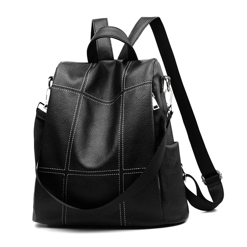 

Solid Women Backpack Anti Theft School Bags for Teenage Girls Teen Backpack Bookbag Travel Daypacks Multifunctional Bags