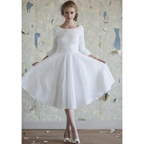 Plain Simple Short Wedding Dress Fashion Dresses