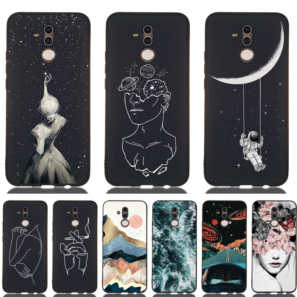 

Case For Huawei Mate 20 Lite Case Cover Silicone Luxury Soft black frosted Capa Coque Shell Funda For Huawei Mate Pro Phone Case