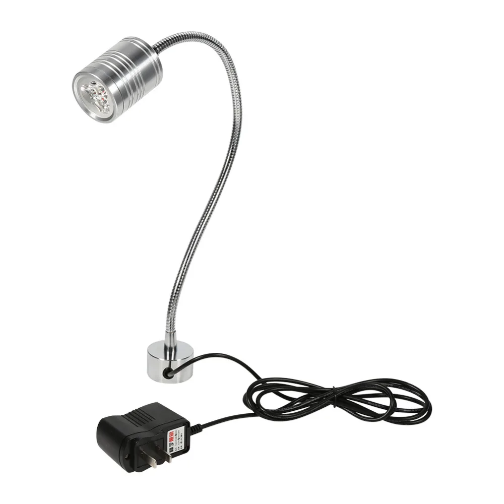 New 3W 220V LED Lamp Work Light With Switch Tool Base for CNC