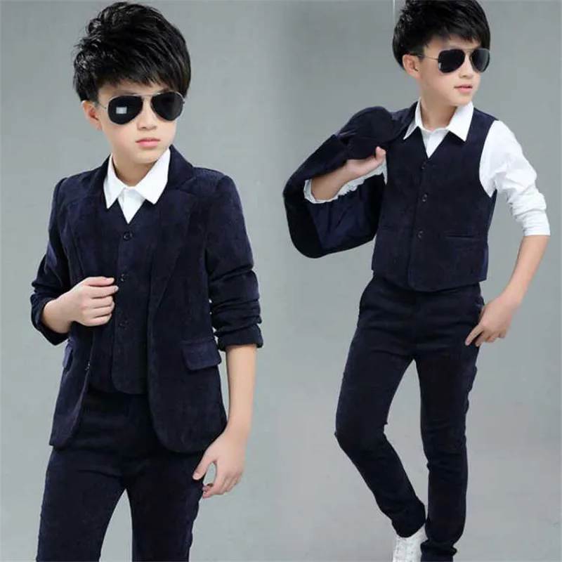 3 шт. однобортный пиджак жилет и брюки для мальчиков|kids blazer boys|blazer boykids |
