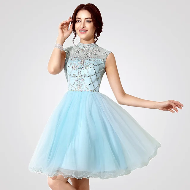 cocktail dress sky blue