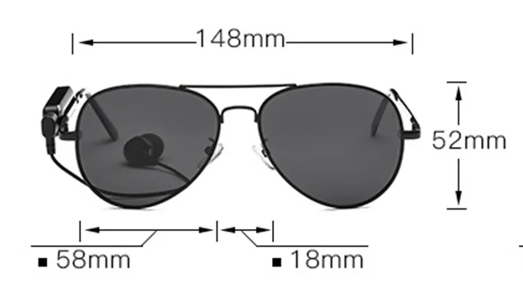 K3 Bluetooth гарнитура Солнцезащитные очки поляризованные очки Беспроводные BT4.1 EDR музыкальные наушники Micro USB Hands-free w/Mic открытый наушник