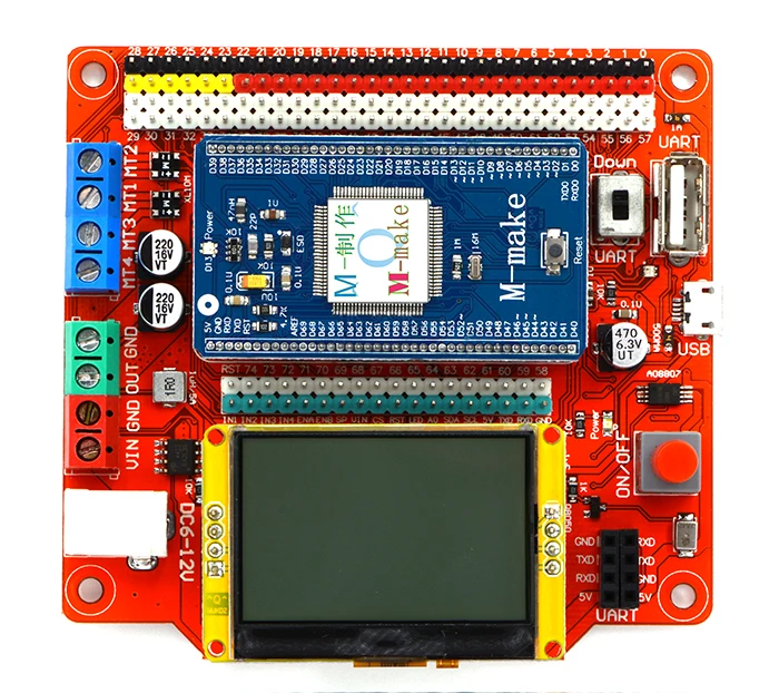 "Выдувная" плата+ A-R-DUINO(M-make) r dino core+ 128X64 экран Интеллектуальный комплект управления