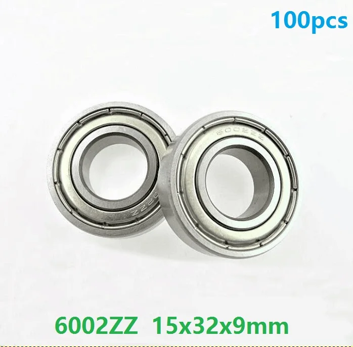 100 шт./лот 6002ZZ 6002Z 6002 ZZ Z 15*32*9 мм двойной экранированный глубокий шаровой подшипник