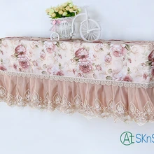 1 шт. элегантный европейский стиль Настенный Кондиционер украшения дома все включено крышка кружевное с вышивкой от пыли Защитная крышка