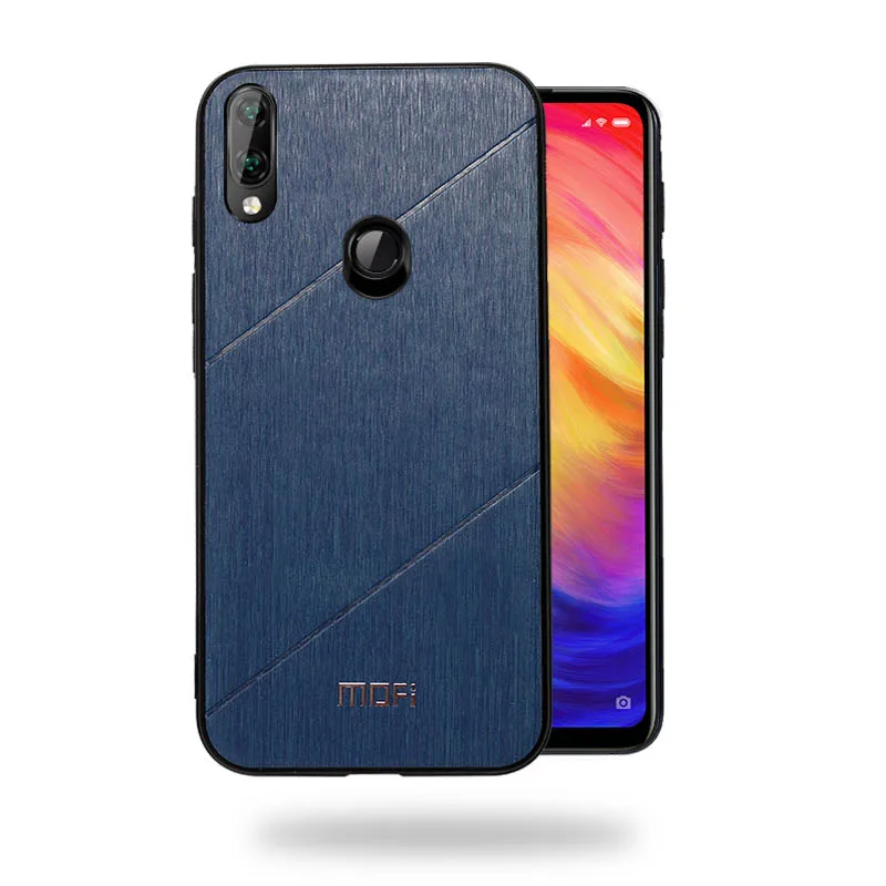 Чехол для xiaomi redmi note 7, глобальная версия, 6,3 дюйма, жесткая задняя панель, Стильный чехол для redmi note7, чехол для телефона, чехол для xiaomi redmi note 7 - Цвет: blue