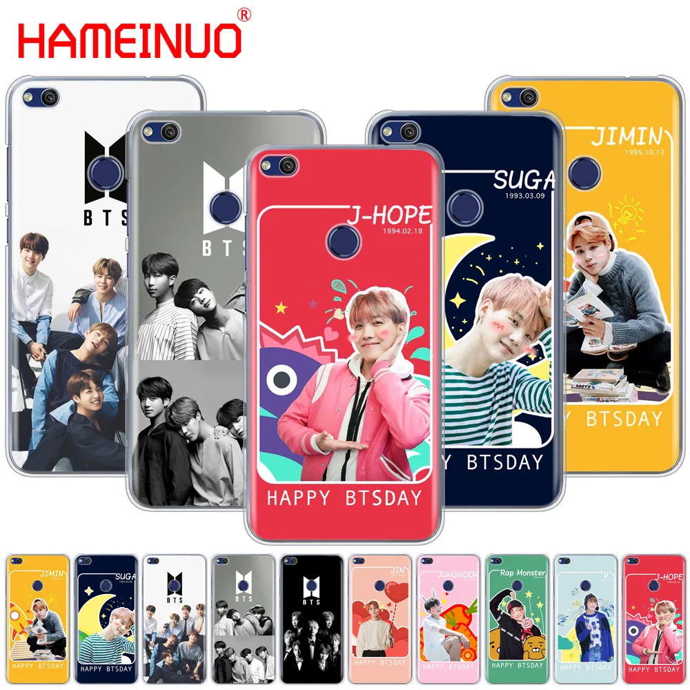 

HAMEINUO Kpop BTS Bangtan Boys JIMIN Suga Cover phone Case for huawei Ascend P7 P8 P9 P10 P20 lite plus pro G9 G8 G7 2017