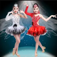 latin flamenco ballroom dance competition dresses for girls sequin salsa rumba tango samba cha cha dress kids children costumes