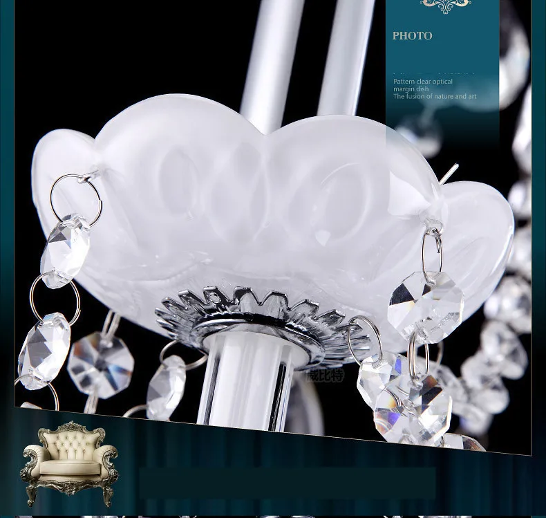 Lustres de Cristal Led Luminária de Iluminação Lustre de Cristal para Casa Moderna Cozinha Sala de Jantar Sala de Estar Lustres Candelabro 15 China led crystal chandeliers Suppliers