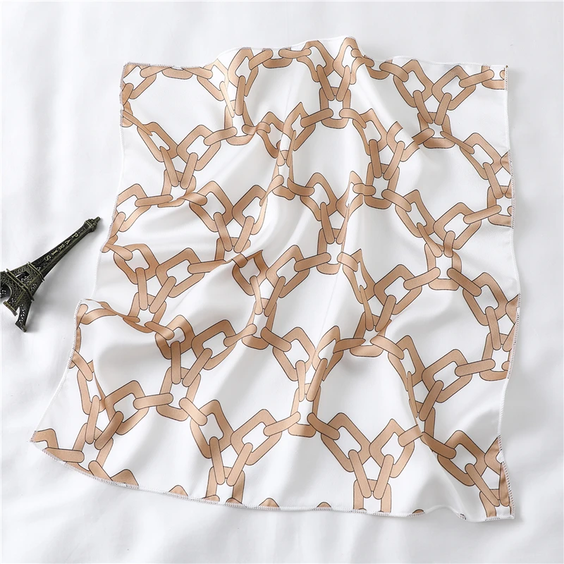 Брендовый дизайнерский шелковый шарф квадратный женский модный Леопардовый шейный платок дамские рабочие шарфы маленький зимний платок бандана повязка для волос - Цвет: FX.120