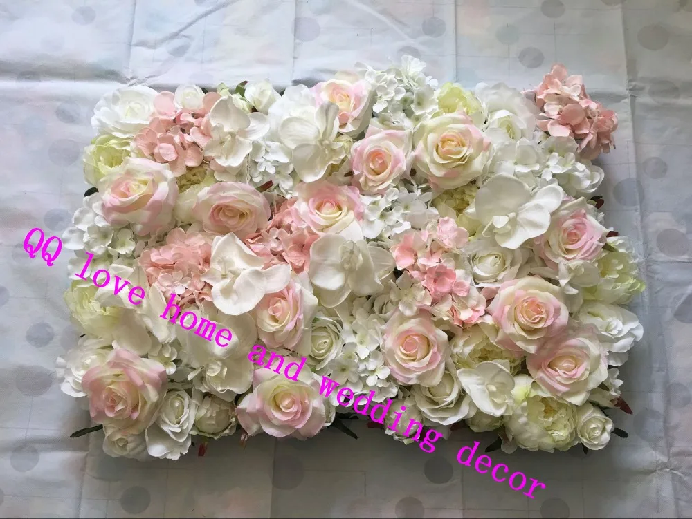 

10pcs/lot Artificial silk rose butterfly orchid flower wall wedding background Hydrangea peony Phalaenopsis rose road lead