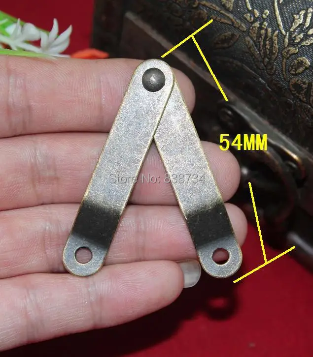 10pcs 54*10MM Support hinge Wooden tripod support Antique hinge support
