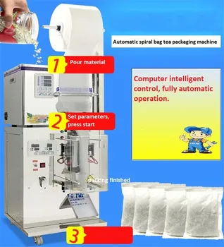 

1-50g Full Automatic Tea Bag Packing Machine Screw feeding Granule Packing Machine Hardware Accessories Packing Machine