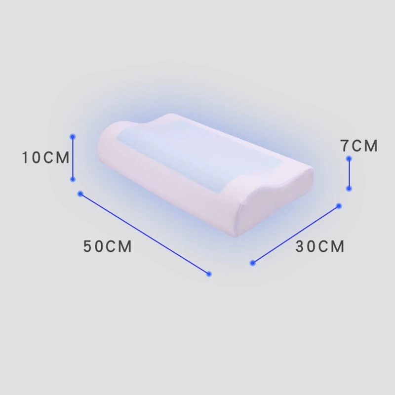 Новая подушка из пены с эффектом памяти охлаждающий гель Реверсивный ортопедическая поддержка подушки для шеи для домашнего офиса