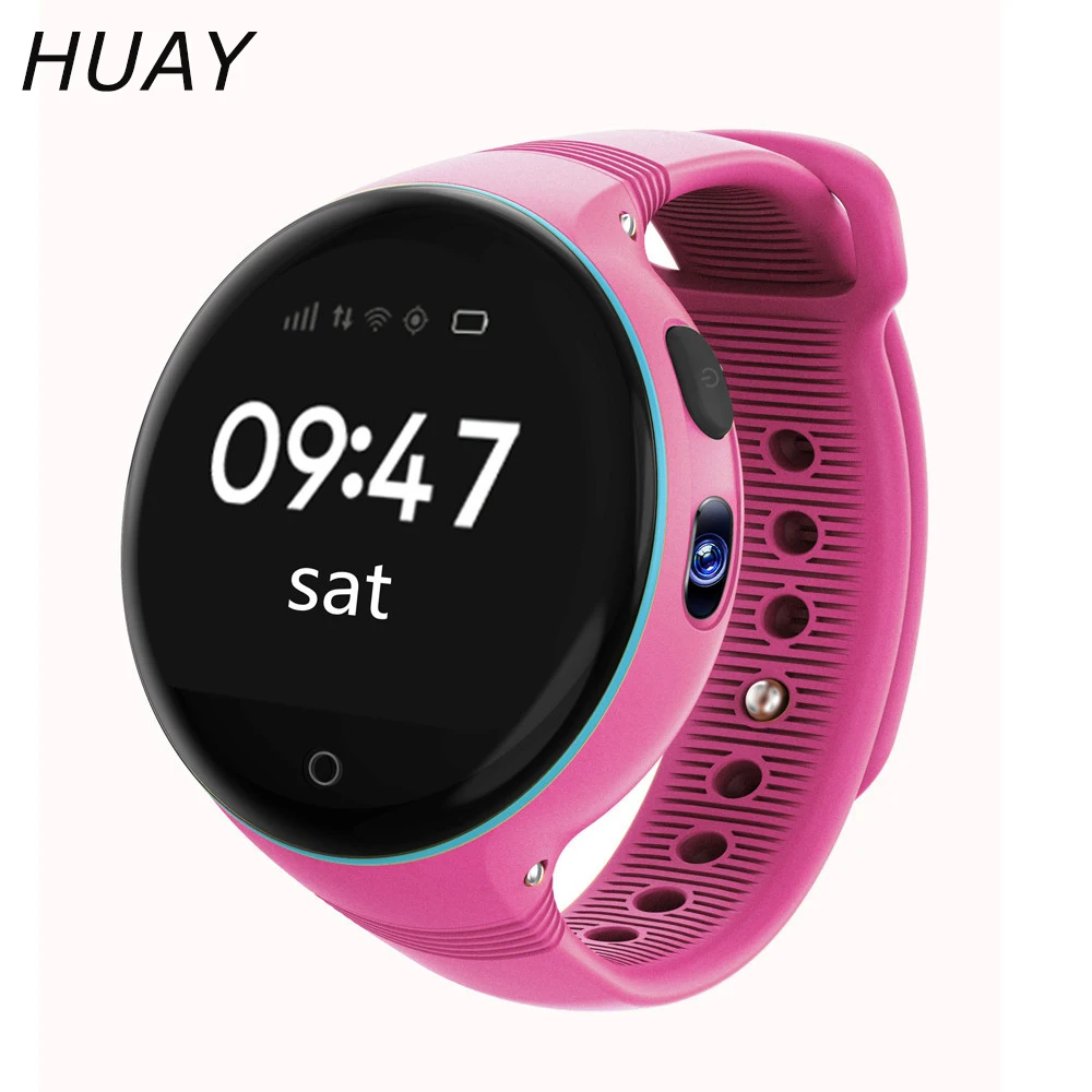 

1PCS GPS watch kids Round Screen alarm Wifi SOS Call Location Device Tracker watches Safe sim card slot gps baby smart watch H93
