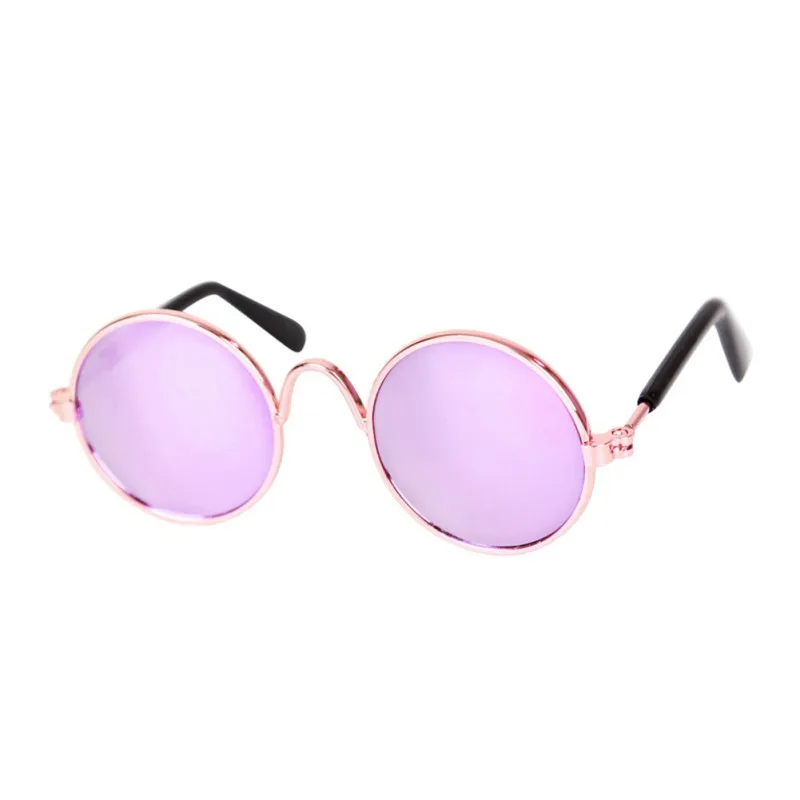Красочные защитные очки для глаз, собачьи очки для щенков, солнцезащитные очки для домашних животных, летние очки для путешествий, товары для ухода за животными - Цвет: Фиолетовый