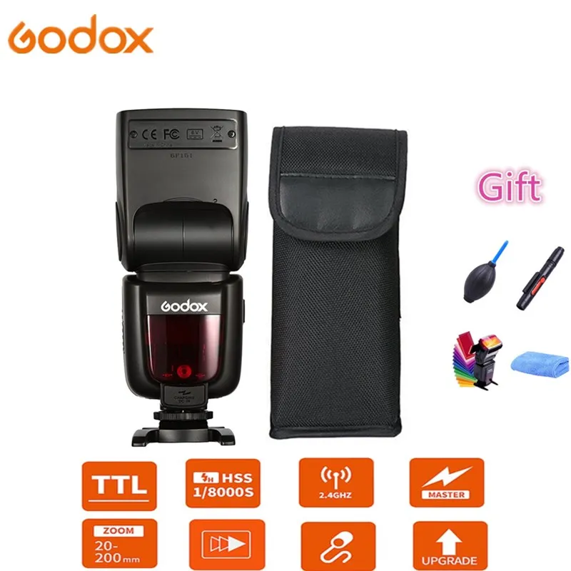 Godox Ving V860II-S V860II-N V860II-C V860II-F V860II-O синхроконтакта разъем для внешней вспышки типа ttl из быстрорежущей стали с литий-ионным Батарея для sony цифровой зеркальной камеры Nikon Canon Olympus Fujifilm