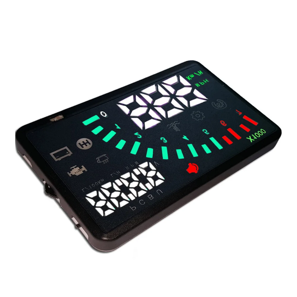 

Universal OBD2 HUD Car Head Up Display LED Windscreen Projector OBD2 Scanner Speed Warning Fuel Consumption Data Diagnostic