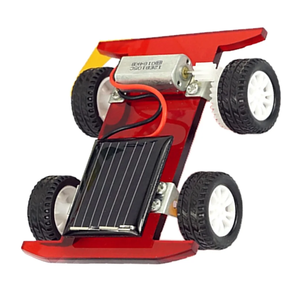 DIY Assembled Solar Power Car Toy Model Kits Set Science Technology Educational Energy Conversion Experiments Toy Gifts