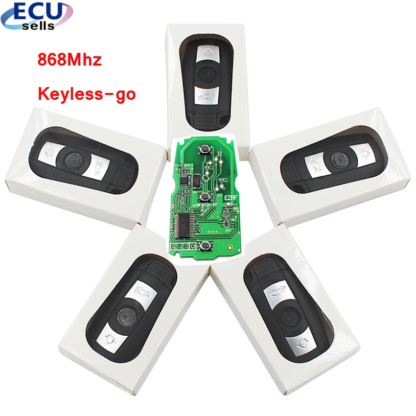 

5PCS X Keyless-go Full Smart Remote Key for BMW 1 3 5 Series X5 X6 2006-2011 868MHZ ID46