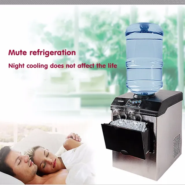 Bullet Ice Maker Electric Commercial Or Homeuse Countertop Automatic Ice  Making Machine Ice Cube Making Machine 25kg HZB-25/BF - AliExpress