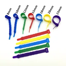  1000 Pcs Adjustable inner diameter 0.8-2.3 cm Hen foot ring Chicken Duck Poultry rings Carry flag 5 Colors Soft PVC material 