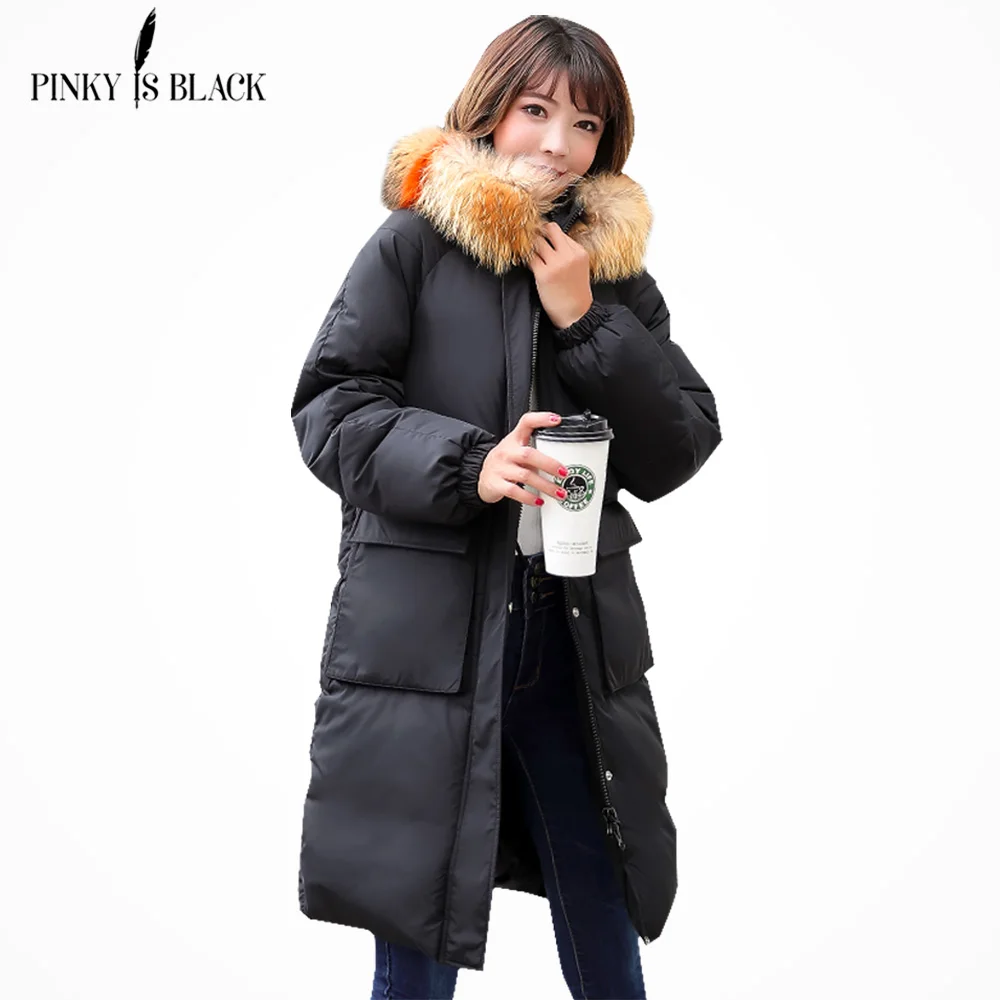 PinkyIsblack Winter Female Long Jacket 2018 New Winter Coat Women Fake Fur Collar Warm Woman Parka Outerwear Winter Jacket Women PinkyIsblack Winter Female Long Jacket 2018 New Winter Coat Women Fake Fur Collar Warm Woman Parka Outerwear Winter Jacket Women