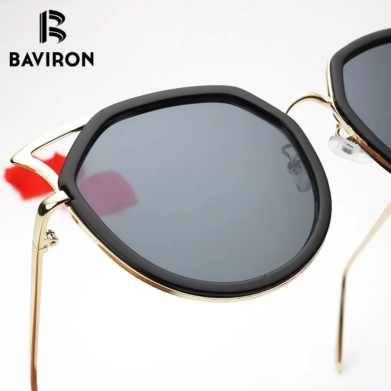 BAVIRON 2018 Винтажные Солнцезащитные очки кошачий глаз женские поляризованные