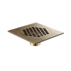 Drains Euro Style Antique Brass Bathroom Shower 15*15cm Floor Drain Wire Strainer Art Carved Cover Waste Drain ► Photo 2/6